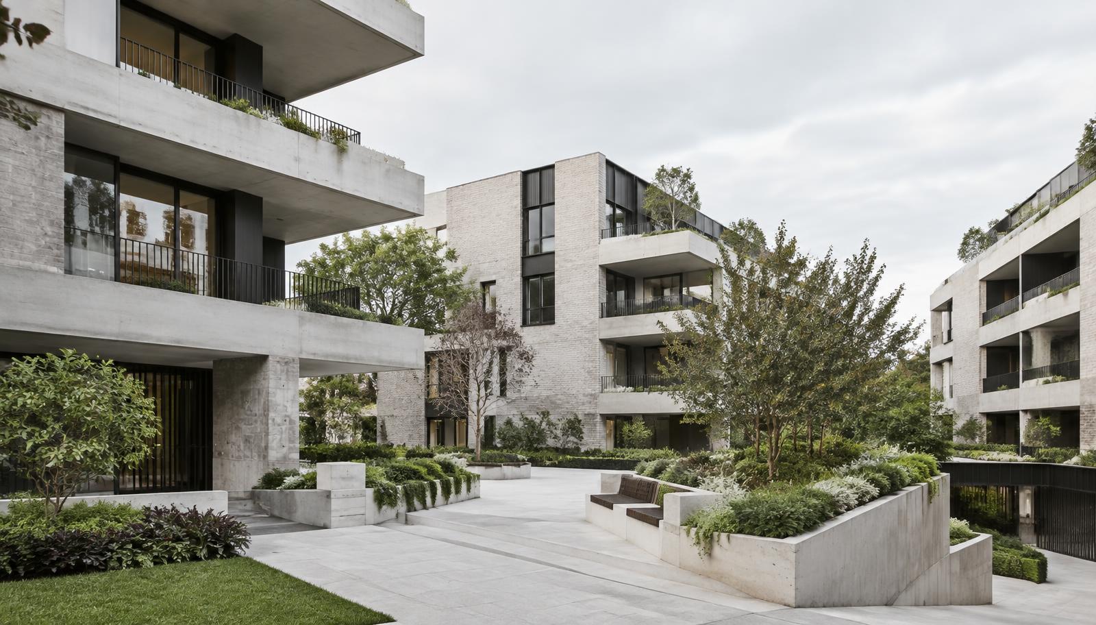 Completed Australian multi-residential building