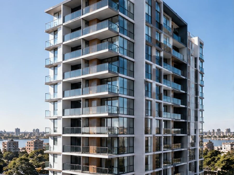 Completed multi-residential building