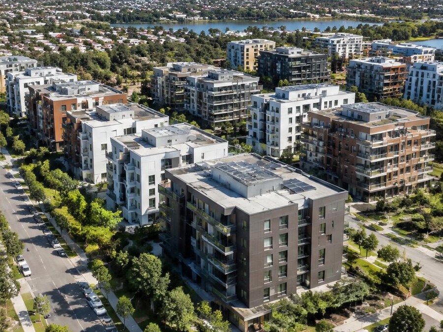 Contemporary Australian urban housing precinct